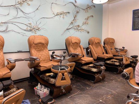 Social D Pedi massage chairs