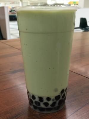 Large HoneyDew Bubble Tea with Pearls