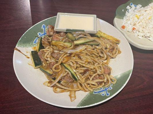 Udon Noodles with Teriyaki Ribeye