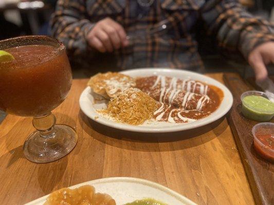 Chicken enchiladas