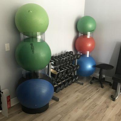 Weight Rack & Exercise Balls