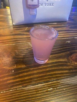 Pink starburst shot! Really good