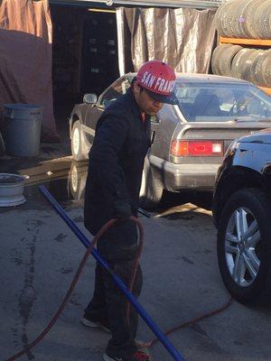 Checking all tires