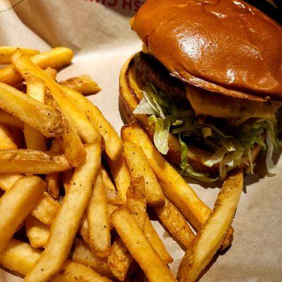 Lunch Double Burger & Fries