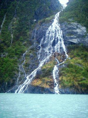 Glacial waterfalls!