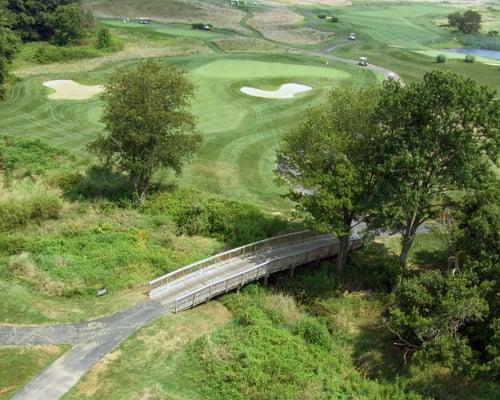 The third hole protected by wetlands.