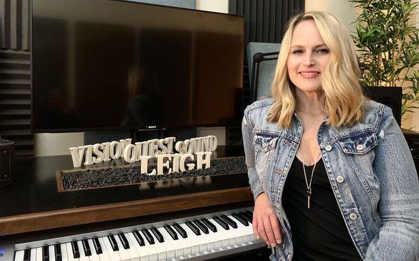 Singer-songwriter, Leigh Madison records new music at VisionQuest Sound.