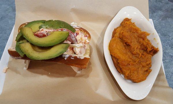 Lobster Roll & Sweet Potato