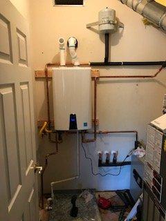 New tankless water heater install