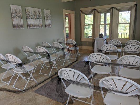 Indoor Ceremony in Sun Room