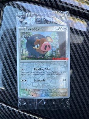 When I bought my slowpoke mug, I got one of these LeChonk promo cards! I had no idea they were doing this promo!