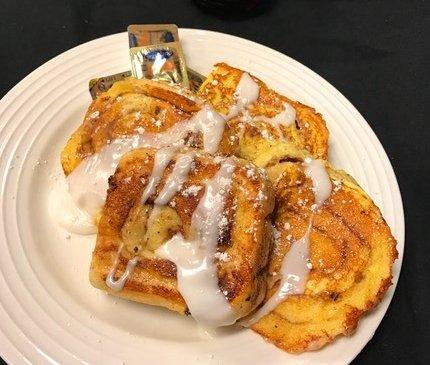 Cinnamon Roll French Toast from the new menu.