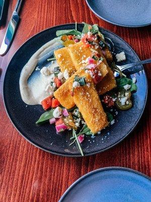 Cornmeal Crusted Zucchini