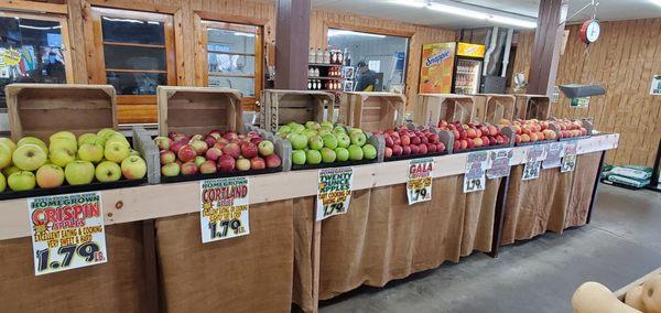 Great selection of apples to choose from.