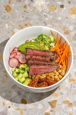 steak + avocado bowl