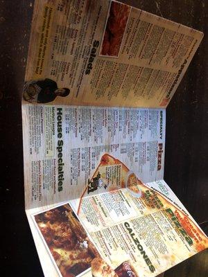 Inside of menu