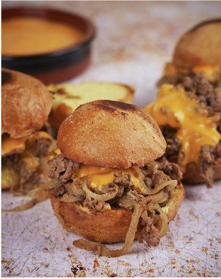 Philly Cheesesteak Sliders