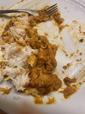 Oily butter chicken