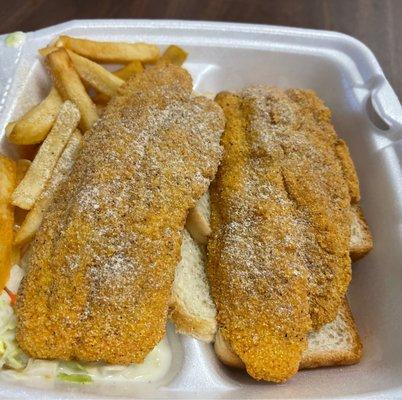 Lunch special catfish