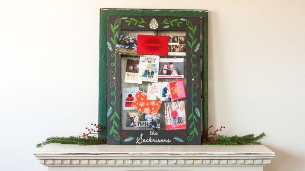 Personalized Christmas Card Display