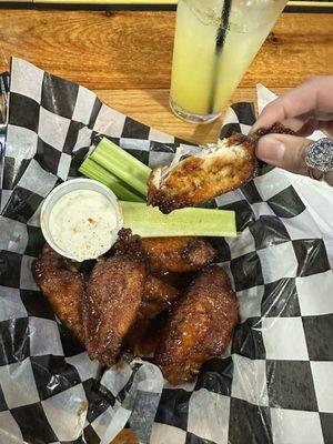 Chipotle hot honey wings