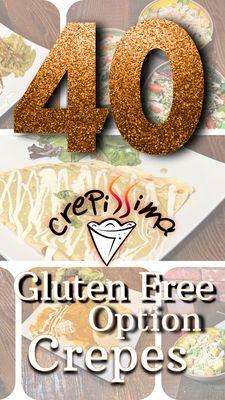 More than 40 Gluten Free Options