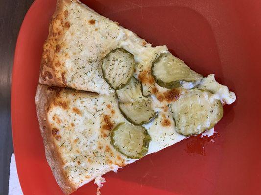 Dill pickle pizza