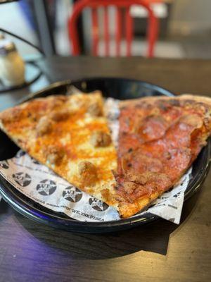 Buffalo Chicken and Double Pepperoni Slice's