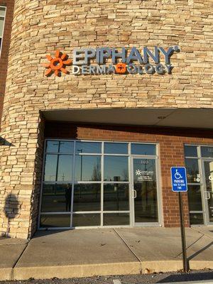 Entrance to Epiphany Dermatology