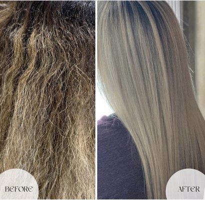 Before And After Blonde Transformation !