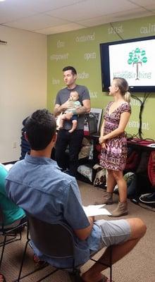 Hear a live birth story every 2nd Sunday at the Info Afternoon - ask all your questions about labor and the tools these parents used!