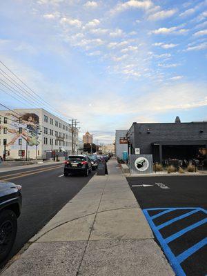 The beautiful location of the building of Tuco's Tacos in a chick up and coming area.