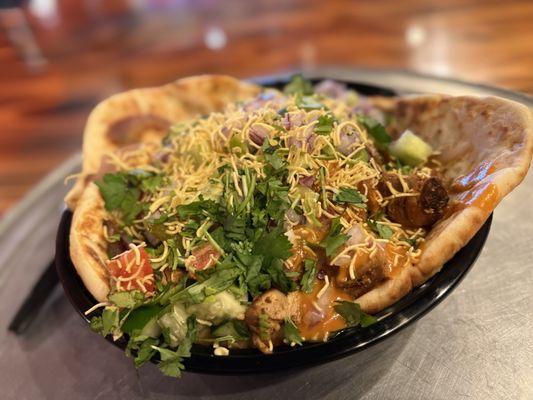 Chicken Tikka Naan Bowl