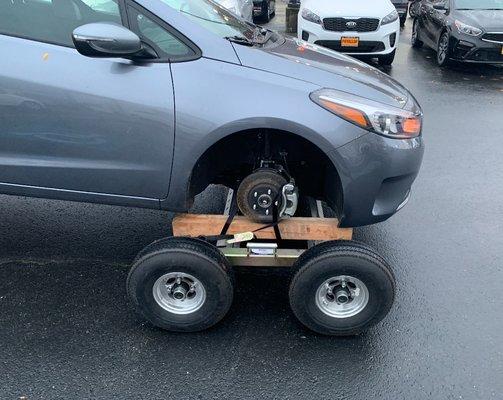 If you don't have a spare tire we can manage it