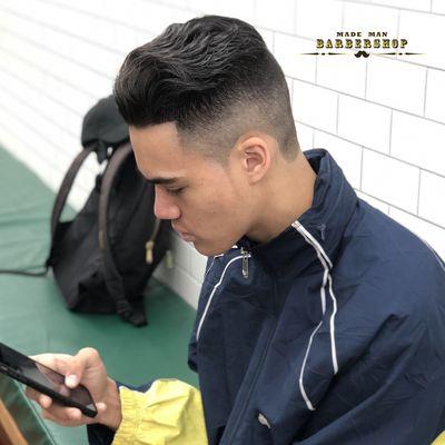 Medium 1 fade  at Made Man Barbershop