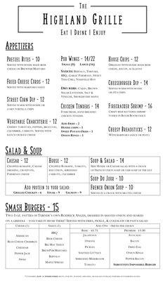 Fall and Winter 24/25 Menu page 1