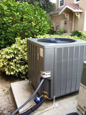 Rheem high efficiency condensing unit.