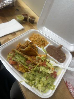 Puffy tacos plate was amazing!