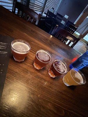 "Beer flight"