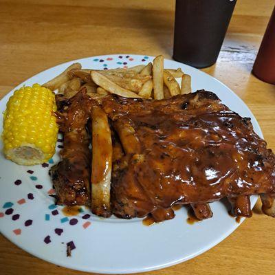 Delicious rib dinner special