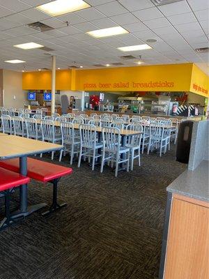 View of kitchen and service Counter from East exit