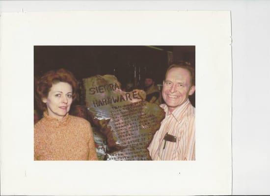 My parents, Betty & Tom Vilas, who started Sierra Hardware.