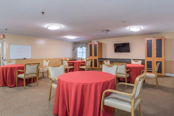 Activities Area perfect for residents to socialize and engage