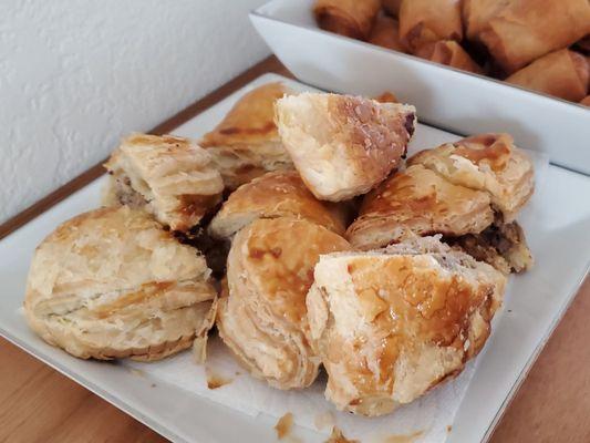 Pâté Chaud - Puff Pastry Meat Pie (cut in halves)