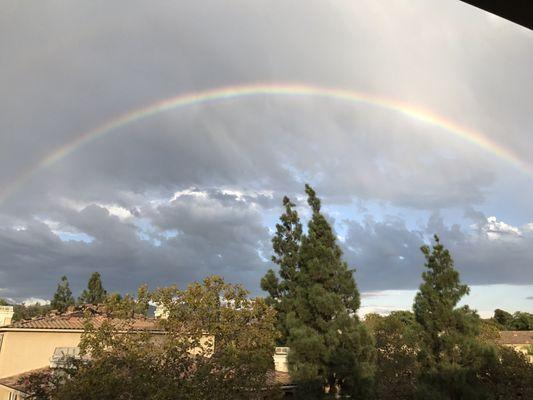 Beautiful rainbow this evening.