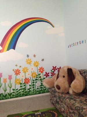 New paint in the children's waiting area