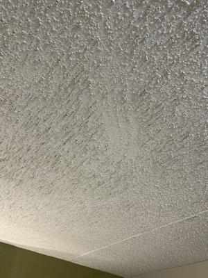 Scratch marks in the ceiling!