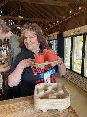 Frozen Wine drinks at Jesse Grove Winery Concerts