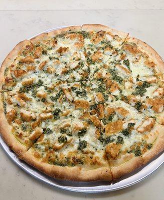 Breaded Chicken and Pesto pizza- Small size