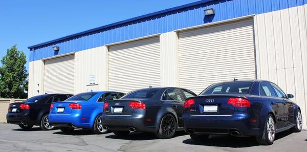 4 B7-RS4s in at JHM for performance and maintenance upgrades.